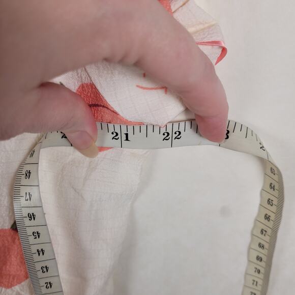 Peaches & Cream Pink Cream Pajama Set Size XL Retro Loungewear Satin Trim - Picture 10 of 13